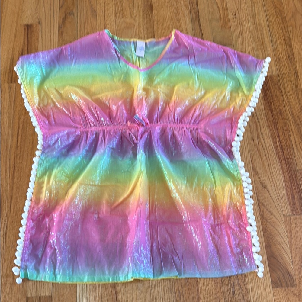 Metallic Rainbow Swim Cover, Size 10-12